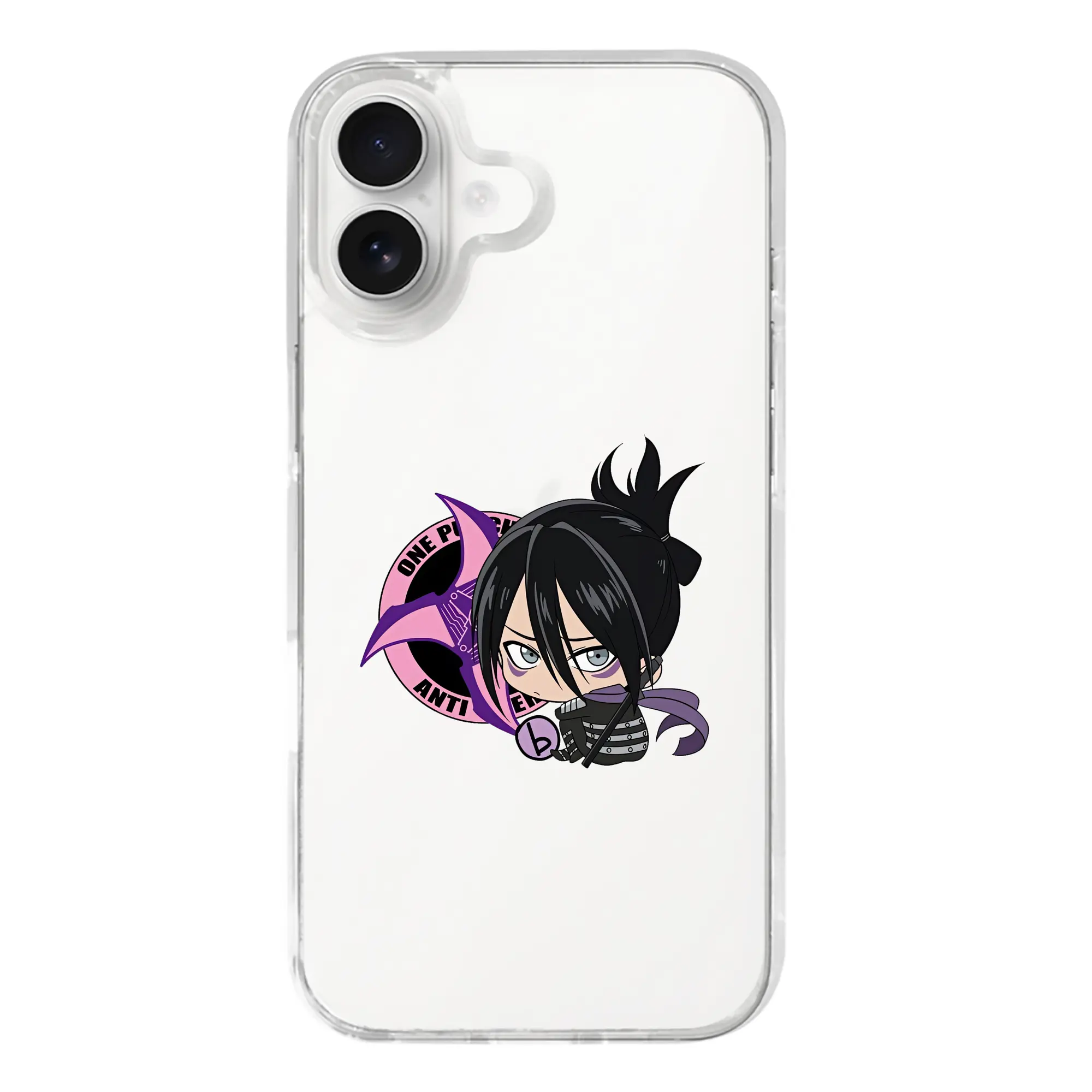 ワンパンマン グッズ 音速のソニック - iPhone 17シリーズ 透明スマホケース – 薄型・耐衝撃・精密フィット保護カバー